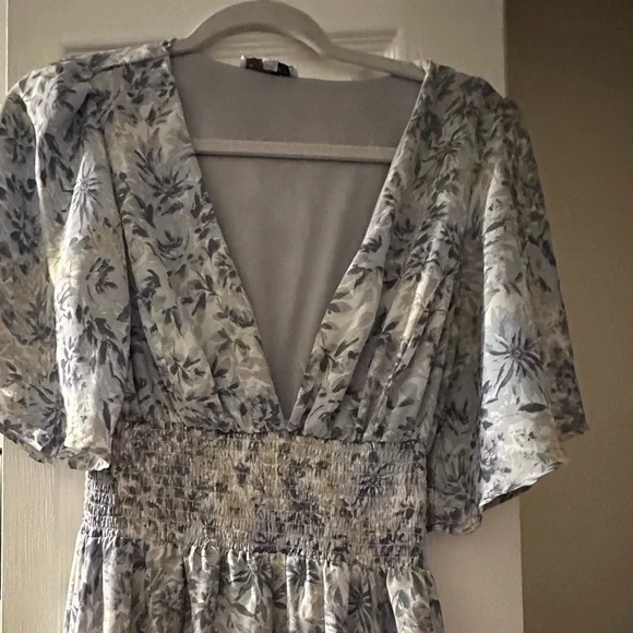 Baltic Born Blue Floral Maxi Dress for Wedding Guest or Event, Bump Friendly - Picture 14 of 14